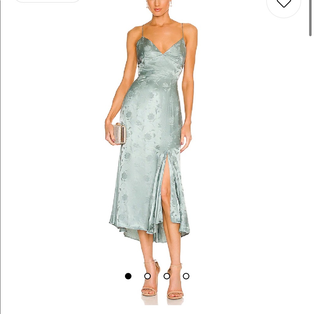 Sau Lee Francesca Dress Size 2 Sage Green NWOT